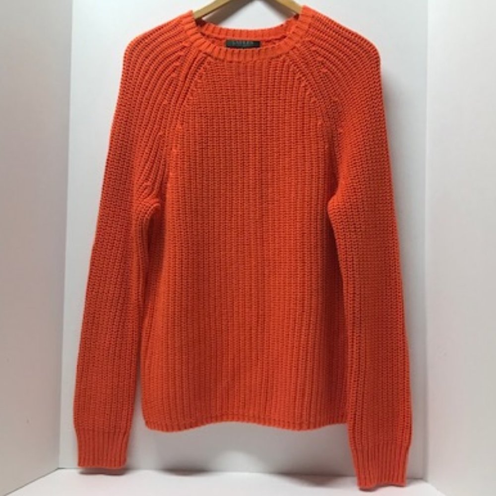 Lauren Ralph Lauren Orange Knit Sweater